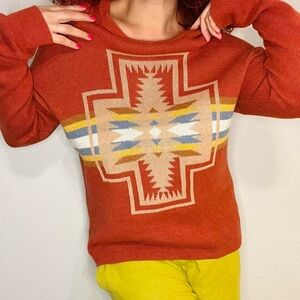 Pendleton’s Women's Orange Cotton Sweater